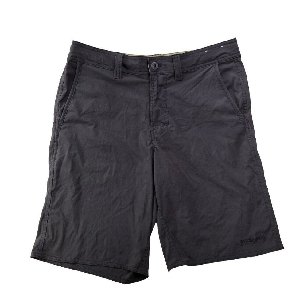 Patagonia Men's 30 Gray Hybrid Shorts Pockets Stretch Quick Dry 9" Hiking